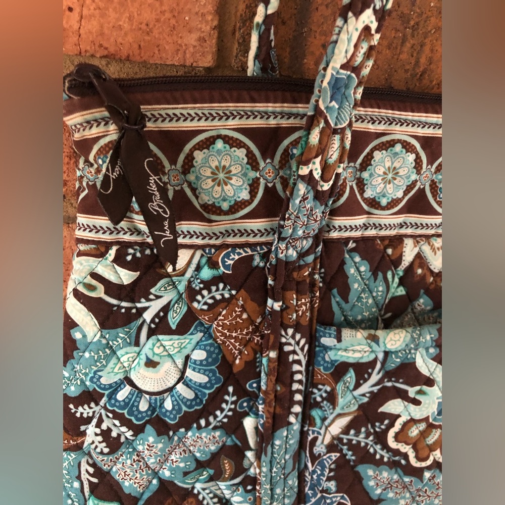 Retired Vera Bradley Java Blue Handbag - image 4